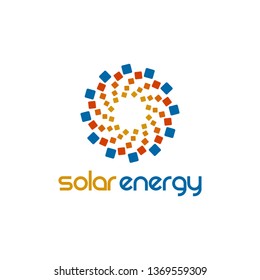 Diseño del logotipo de energía solar