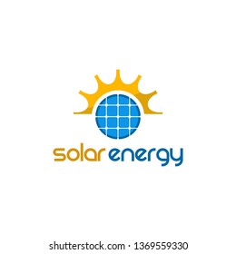 Solar Voltage Icon Sun Logo Stock Vector (Royalty Free) 1638119005