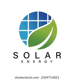 Elemento de diseño del logotipo de energía solar