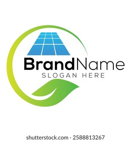  Solar Energy Logo Design Solar panel energy electric electricity logo design vector template