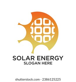 Konzept für das Logo "Solar energy design", einfach: Premium Vektor