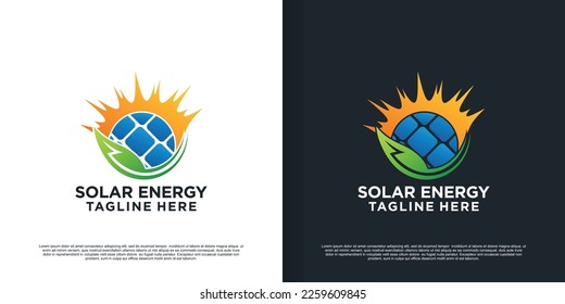 Solar energy logo design summer sunburst concept Premium Vector Part 4