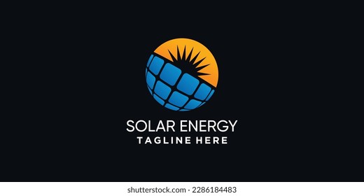 Solar energy logo design with sun power logo Premium Vector Part 2