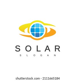 Solar Energy Logo Design Template
