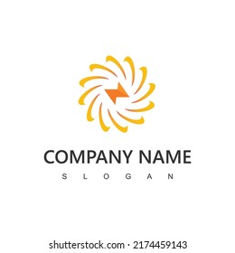 Solar Energy Logo Design Template