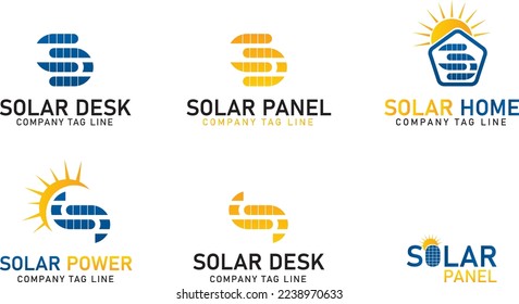 Solar Energy Logo Design Template.