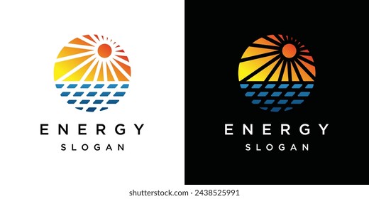 Solar Energy Logo Design Template. solar energy logo icon