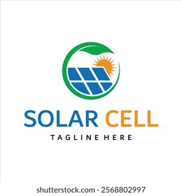 Solar Energy Logo Design Template vector