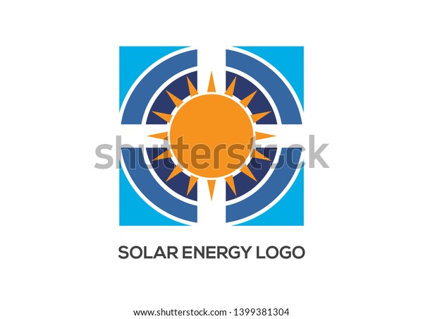 Solar Energy Logo Design Template Stock Vector (Royalty Free ...