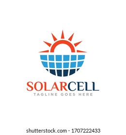 Vector de diseño de logotipo de energía solar