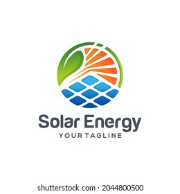 Solar Energy Logo Design vector