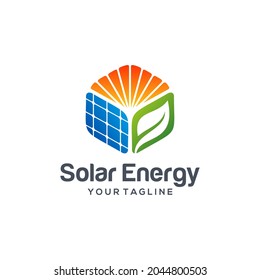 Solar Energy Logo Design vector