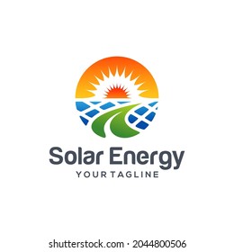 Solar Energy Logo Design vector