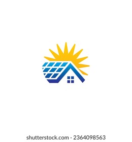 Solar Energy logo designs. Sun power logo. Home Solar logo