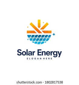 Solar Panel Energy Service Logo Vector Stock Vector (Royalty Free ...