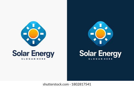 Logo de Solar Energy diseña vector, logotipo de energía solar