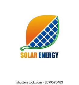 Solar Energy logo designs vector, Sun power or solar renewable energy technology.