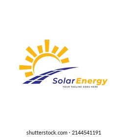 Solar Energy logo designs vector, Sun power logo