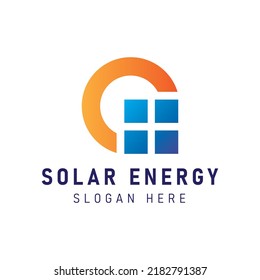 Solar Energy logo designs vector, Sun power logo