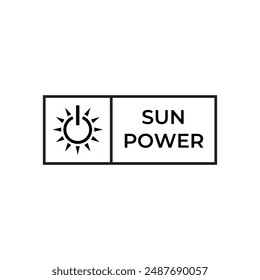 Solar Energy logo designs vector, Sun power logo