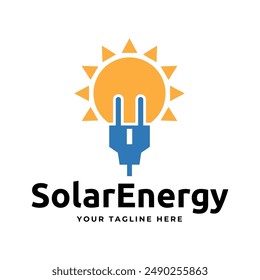 Solar Energy logo designs vector, Sun power logo