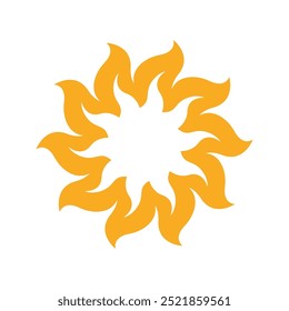 Solar energy logo icon design template