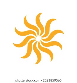 Solar energy logo icon design template