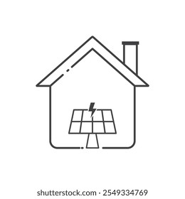 Solar energy logo icon flat design