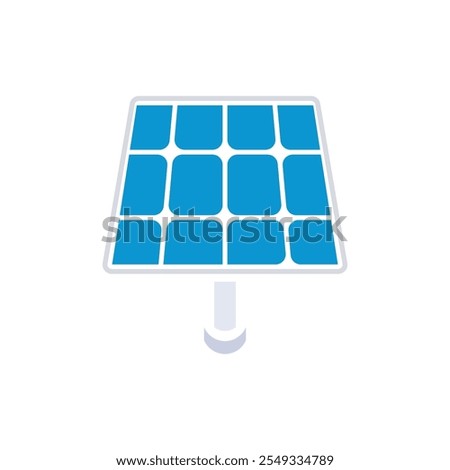Solar energy logo icon flat design