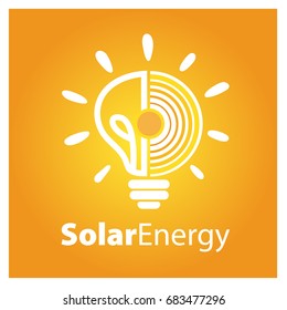 Solar Energy Logo Icon. Vector.