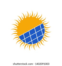solar energy logo idea vectors