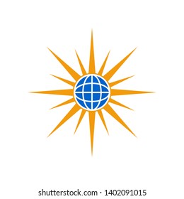 solar energy logo idea vectors