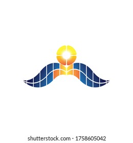 solar energy logo for energy industry,
solar logo design template.
