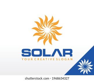 Solar Energy Logo. Solar Panel Logo design vector