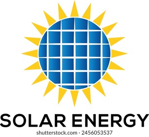 solar energy logo, Sun Solar Energy Logo Design Template, 