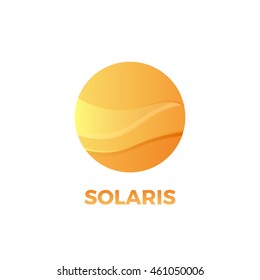 Solar energy logo. Sun vector design template. Travel company flat logo. Sun vector art.