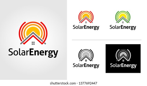 Solar Energy Logo Template Set