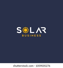solar energy logo vector
