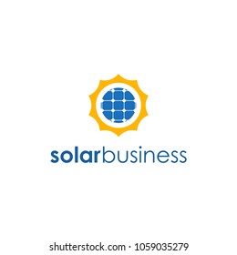 solar energy logo vector