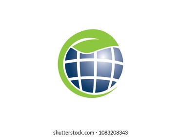 solar energy logo vector template