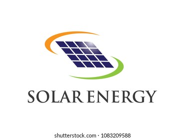 solar energy logo vector template
