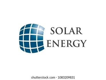 solar energy logo vector template