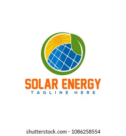 solar energy logo vector template