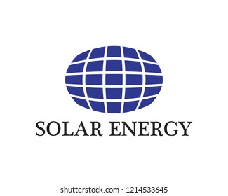 solar energy logo vector template