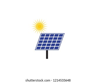 solar energy logo vector template