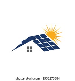 solar energy logo vector template