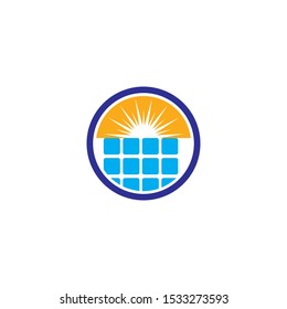 solar energy logo vector template