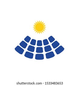 solar energy logo vector template