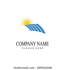 solar energy logo vector template