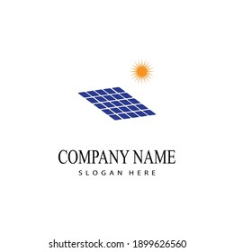 solar energy logo vector template